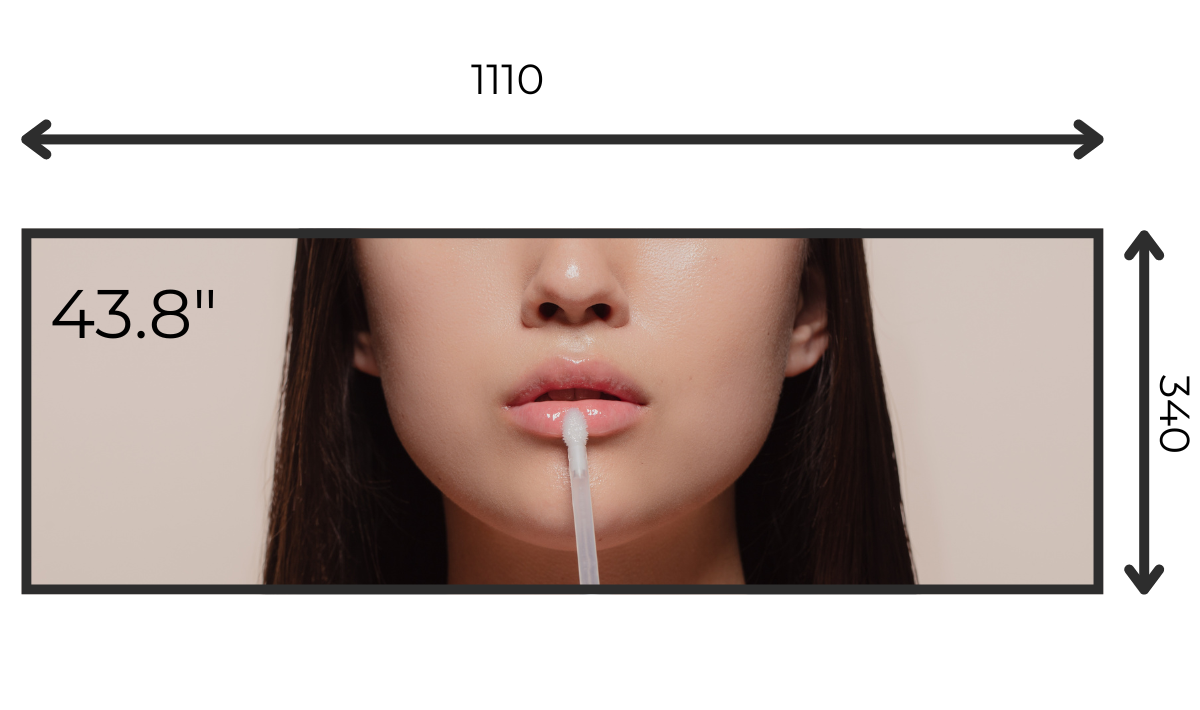 43.8 stretched bar LCD display, Muro Stretched Bar LCD Display